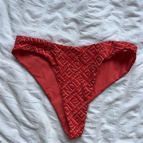 fendi skims bodysuit red|fendi bikini dupe.